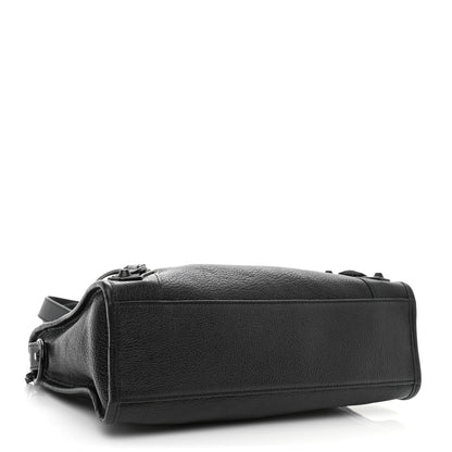 Balenciaga Chevre Black Metallic Edge Hardware S City Black 5 of 11