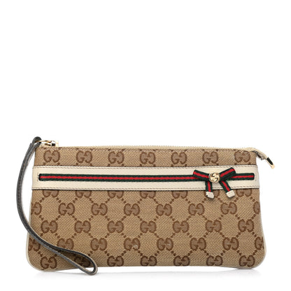 Gucci Monogram Mayfair Wristlet Off White 1 of 4