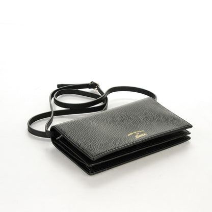 Gucci Dollar Calfskin Mini Swing Wallet Bag Black 4 of 7