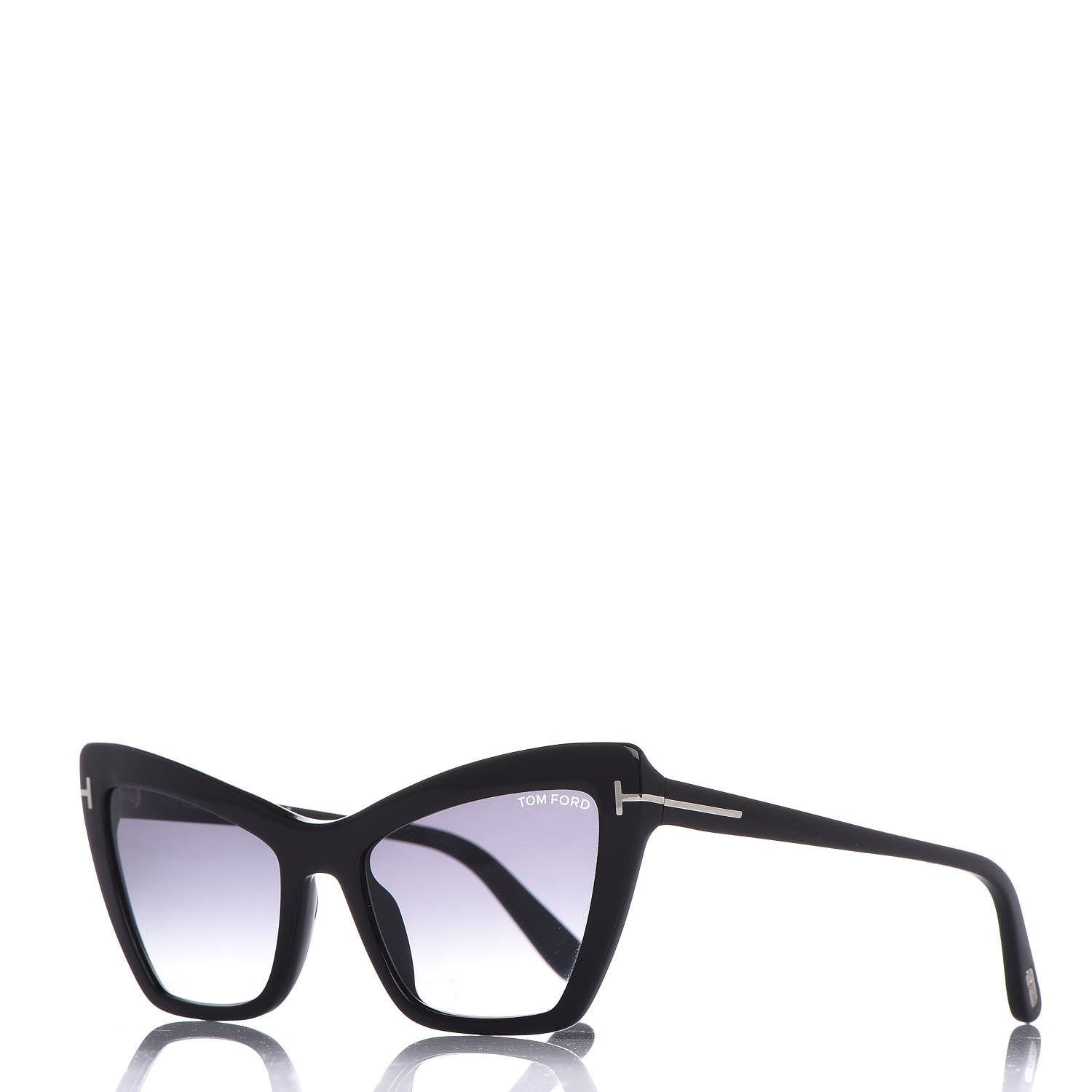 Tom Ford Valesca Cat Eye Sunglasses TF555 Black 1 of 6