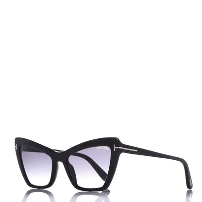 Tom Ford Valesca Cat Eye Sunglasses TF555 Black 1 of 6
