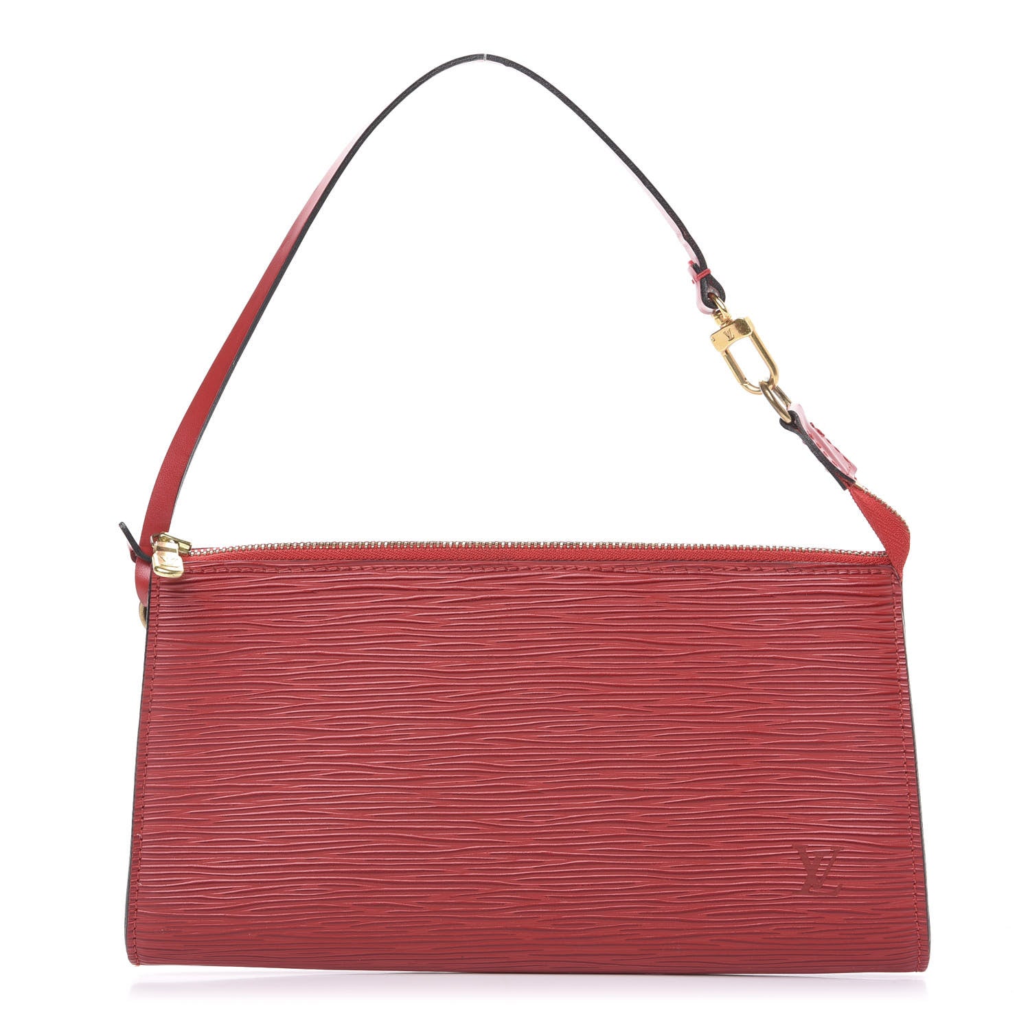 Louis Vuitton Epi Pochette Accessories 21 Castillan Red 1 of 18