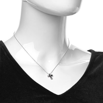 Tiffany 18K White Gold Diamond Paloma Picasso Tenderness Mini Cross Pendant Necklace 2 of 6
