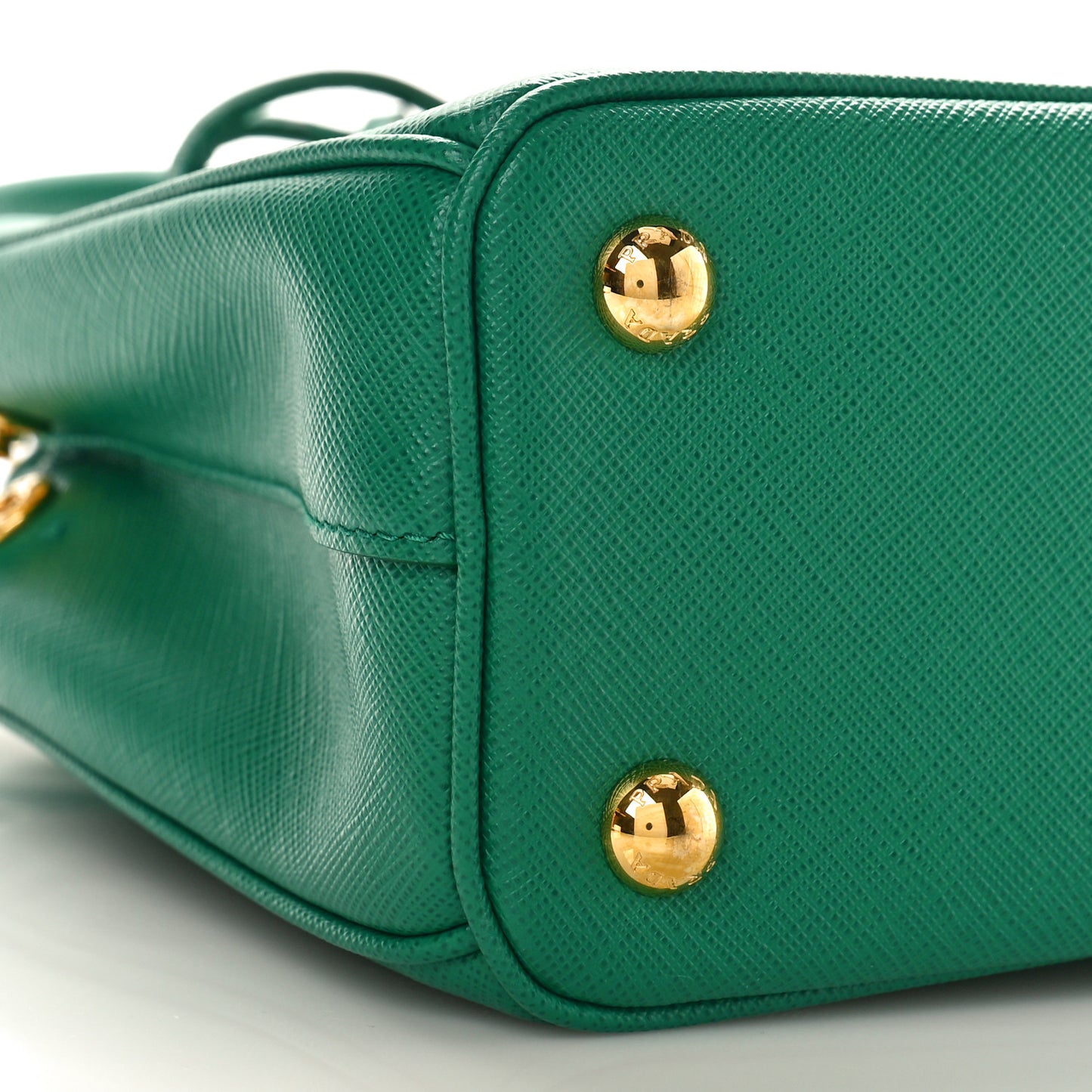 Saffiano Lux Mini Galleria Double Zip Tote Biliardo