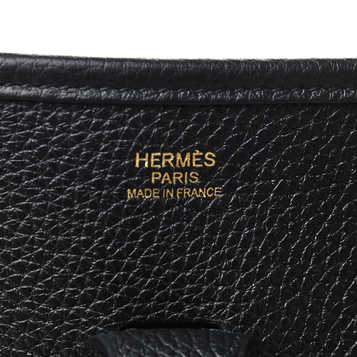 Hermes Taurillon Clemence Evelyne III PM Black 8 of 9