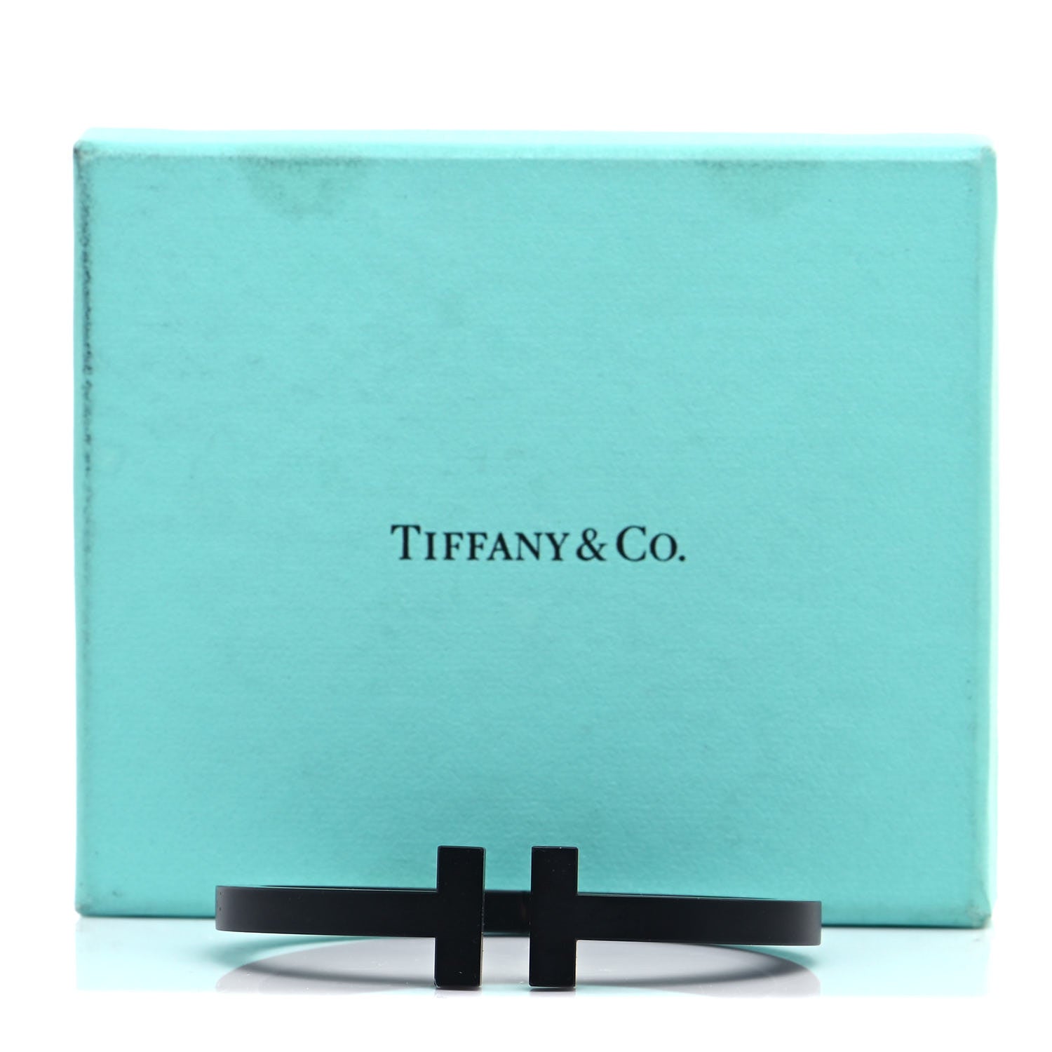 Tiffany Black-Coated Stainless Steel T Square Bracelet 5 of 5