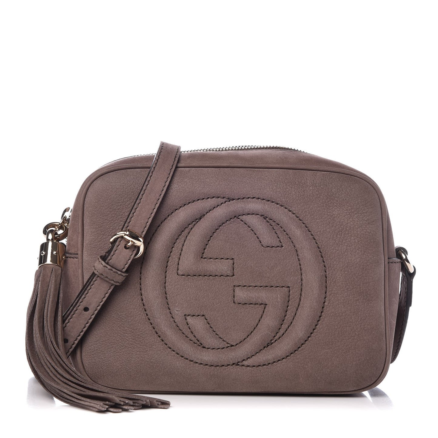 Vitello Range Small Soho Disco Bag Grey Field