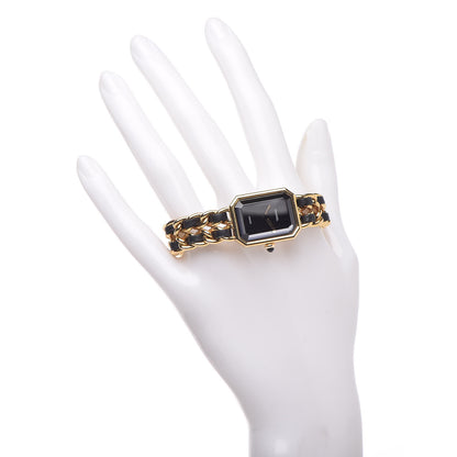 Chanel Stainless Steel Lambskin 20mm Chain Premiere Quartz Watch Gold M 2 of 7