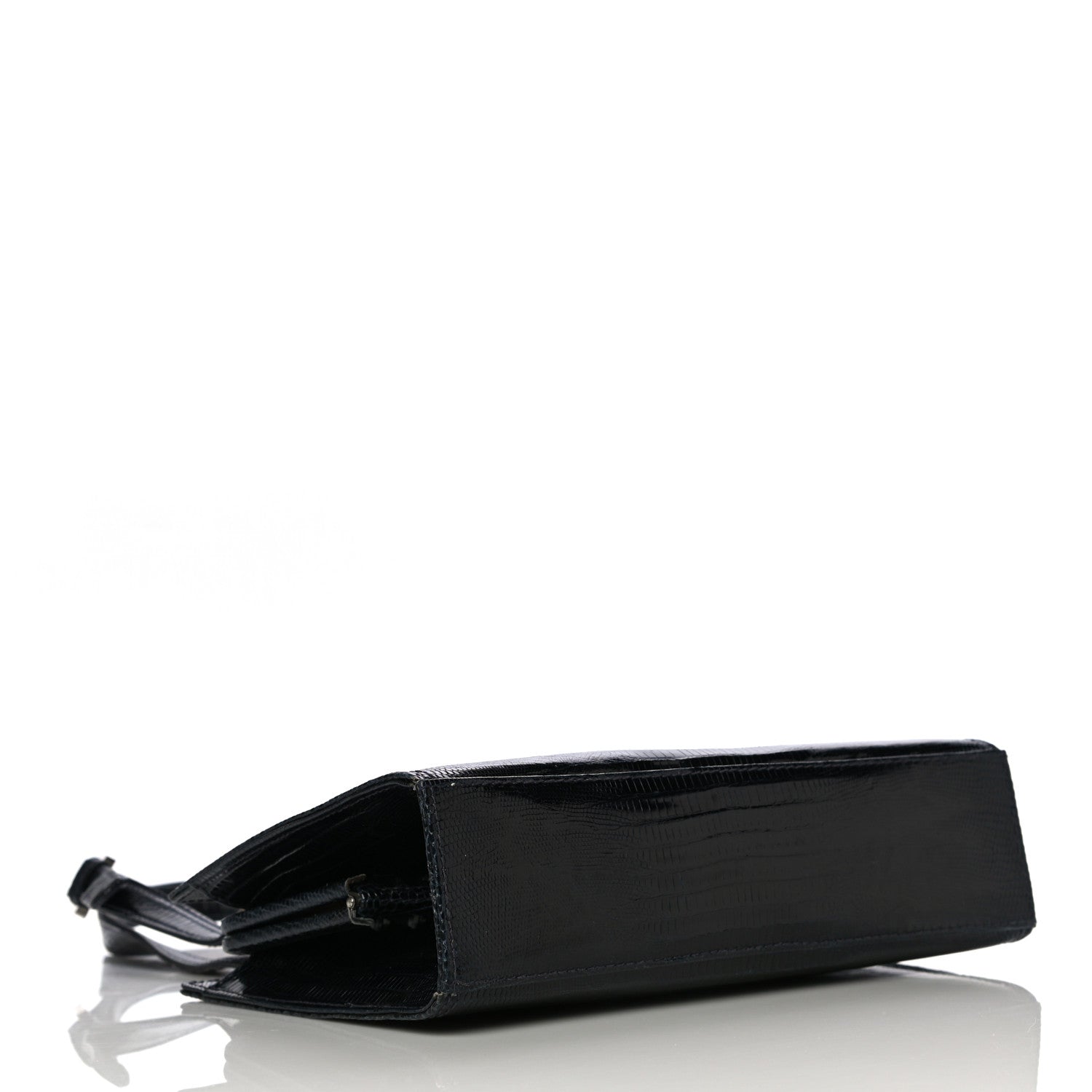 Fendi Lizard Satchel Black 3 of 13