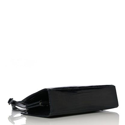 Fendi Lizard Satchel Black 3 of 13