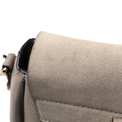 Chloe Suede Calfskin Small Faye Backpack Motty Grey 15 of 16