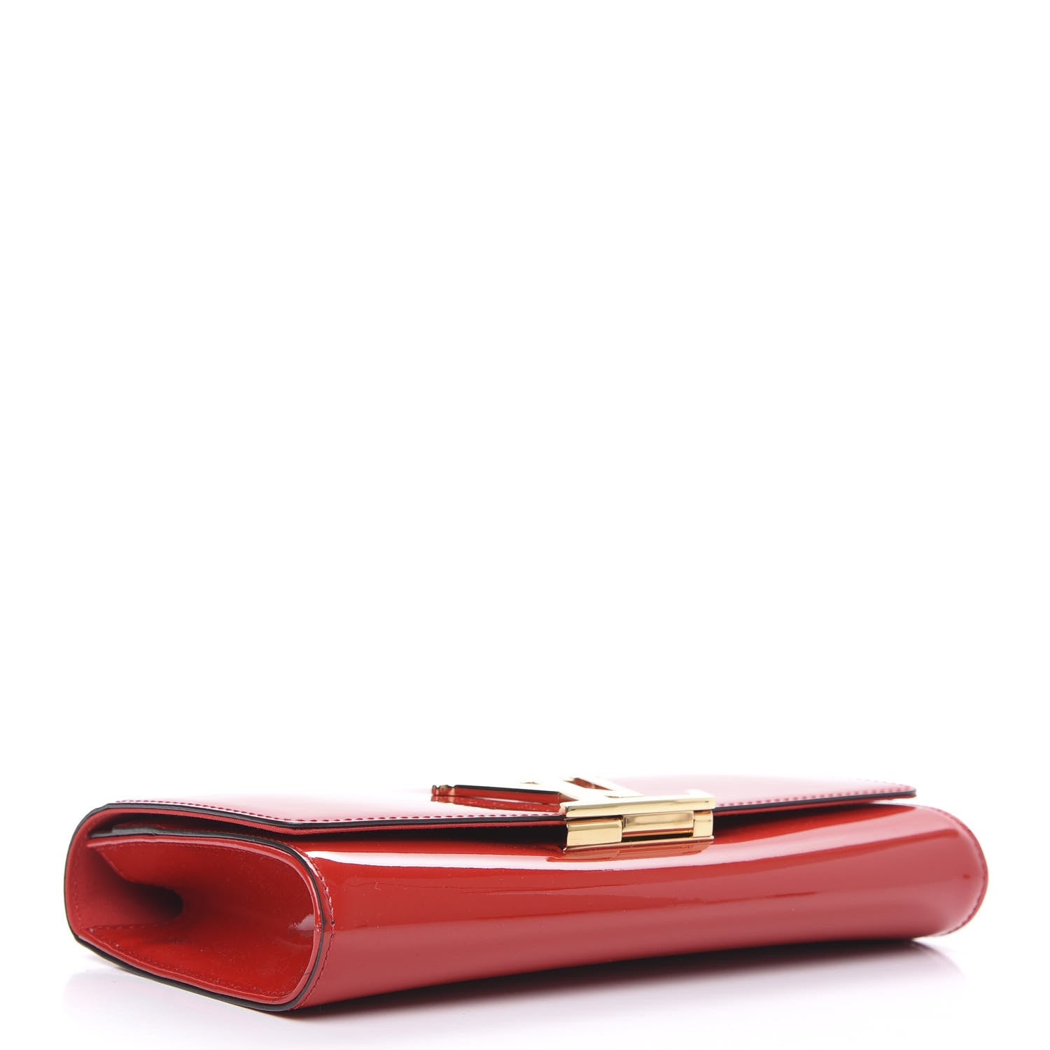 Louis Vuitton Patent Louise Clutch Cherry 4 of 8