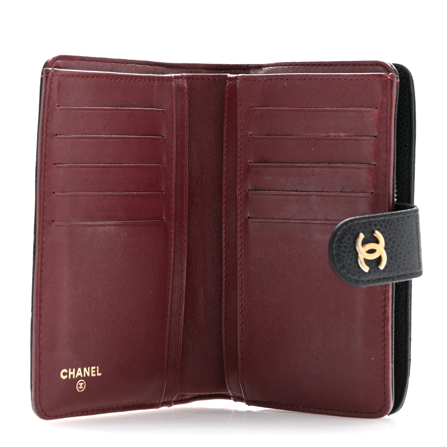 Chanel Caviar Quilted CC French Wallet Black 5 of 11