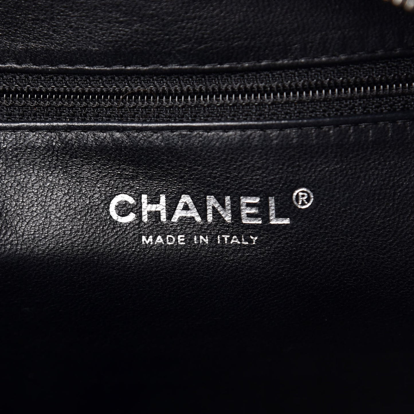 Lambskin Quilted Shoulder Bag Black
