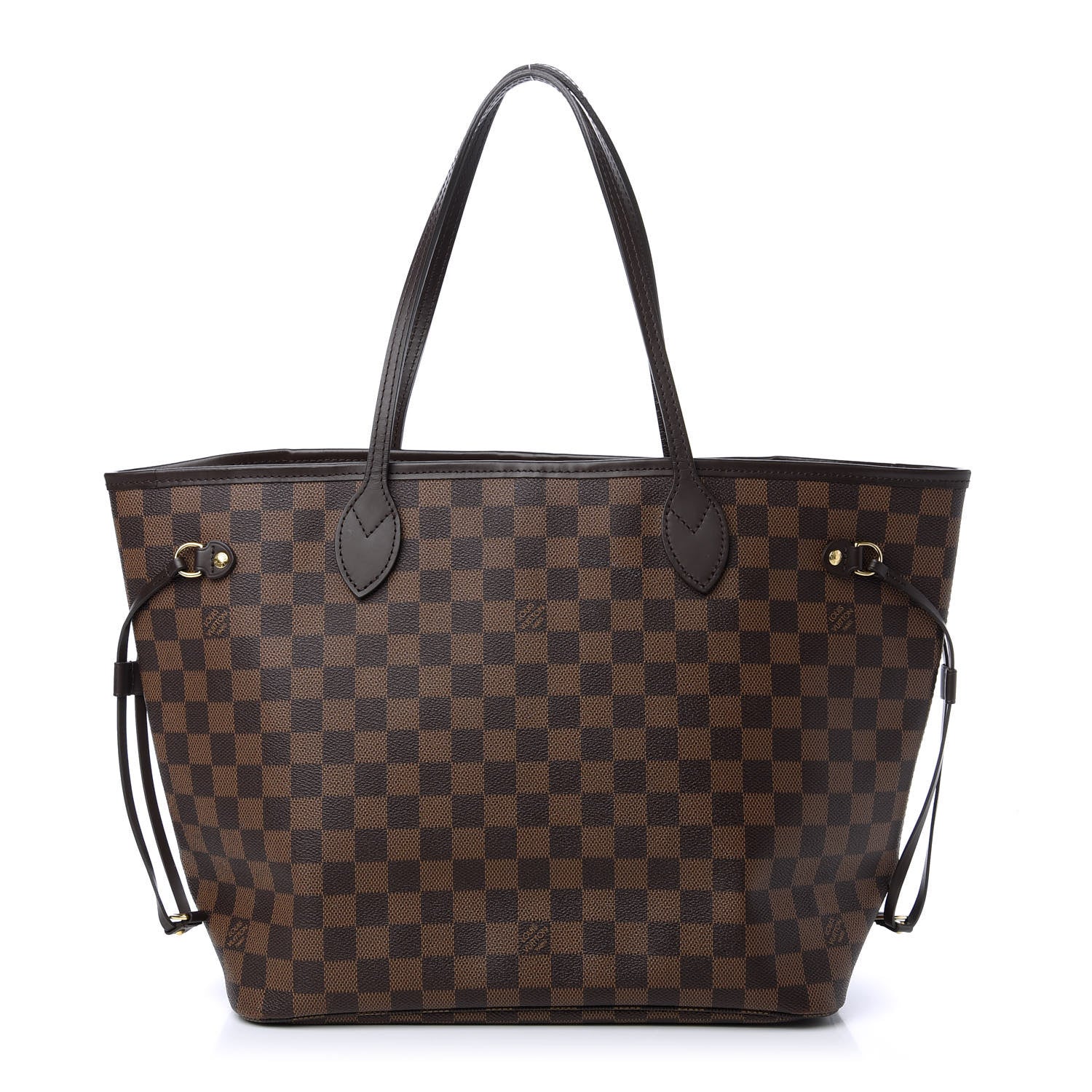Louis Vuitton Damier Ebene Neo Neverfull MM Rose Ballerine 1 of 11