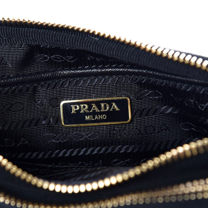 Prada Tessuto Nylon Convertible Crossbody Wristlet Black 8 of 8