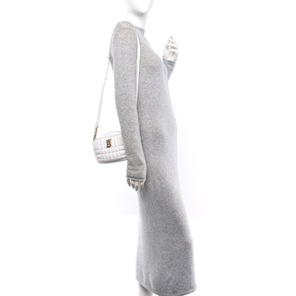 Burberry Lambskin Quilted Mini Lola Camera Bag White 2 of 9