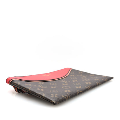 Louis Vuitton Monogram Tuileries Pochette Red 4 of 6