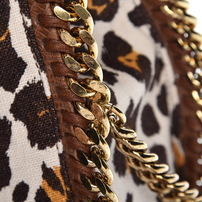 Stella McCartney Linen Leopard Small Falabella Tote 9 of 9