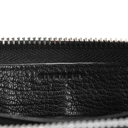 Givenchy Sugar Goatskin Pandora Half Zip Long Wallet Black 6 of 10
