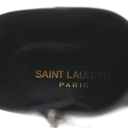 Saint Laurent Nappa Vendome Loulou Ankle Zip Boots 39.5 Black 6 of 9