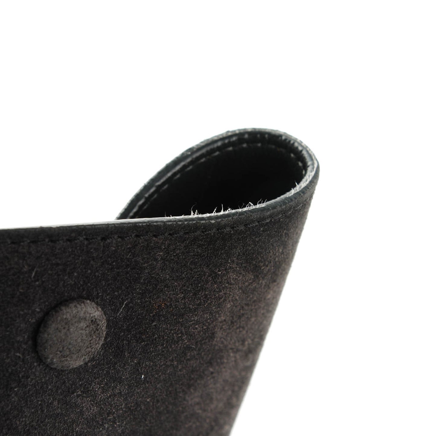 Smooth Calfskin Suede Medium Trapeze Grey