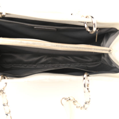 Chanel Caviar Quilted Grand Shopping Tote GST White 5 of 13