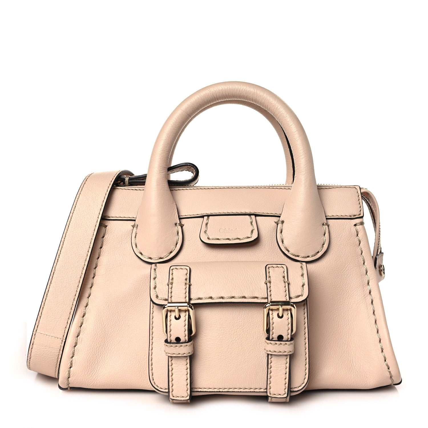 Chloe Buffalo Mini Edith Bag Cement Pink 1 of 8