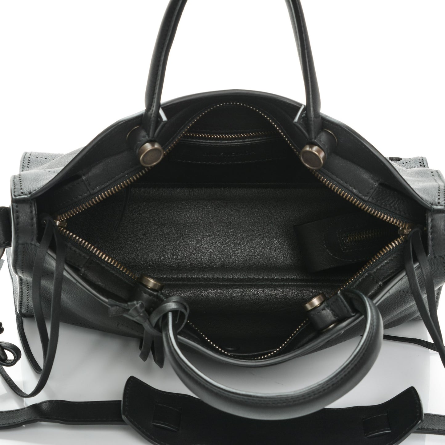 Veau Soyeux Perforated Blackout Hardware S City Black