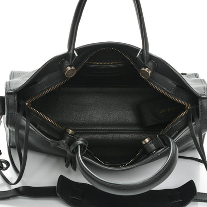Balenciaga Veau Soyeux Perforated Blackout Hardware S City Black 5 of 7