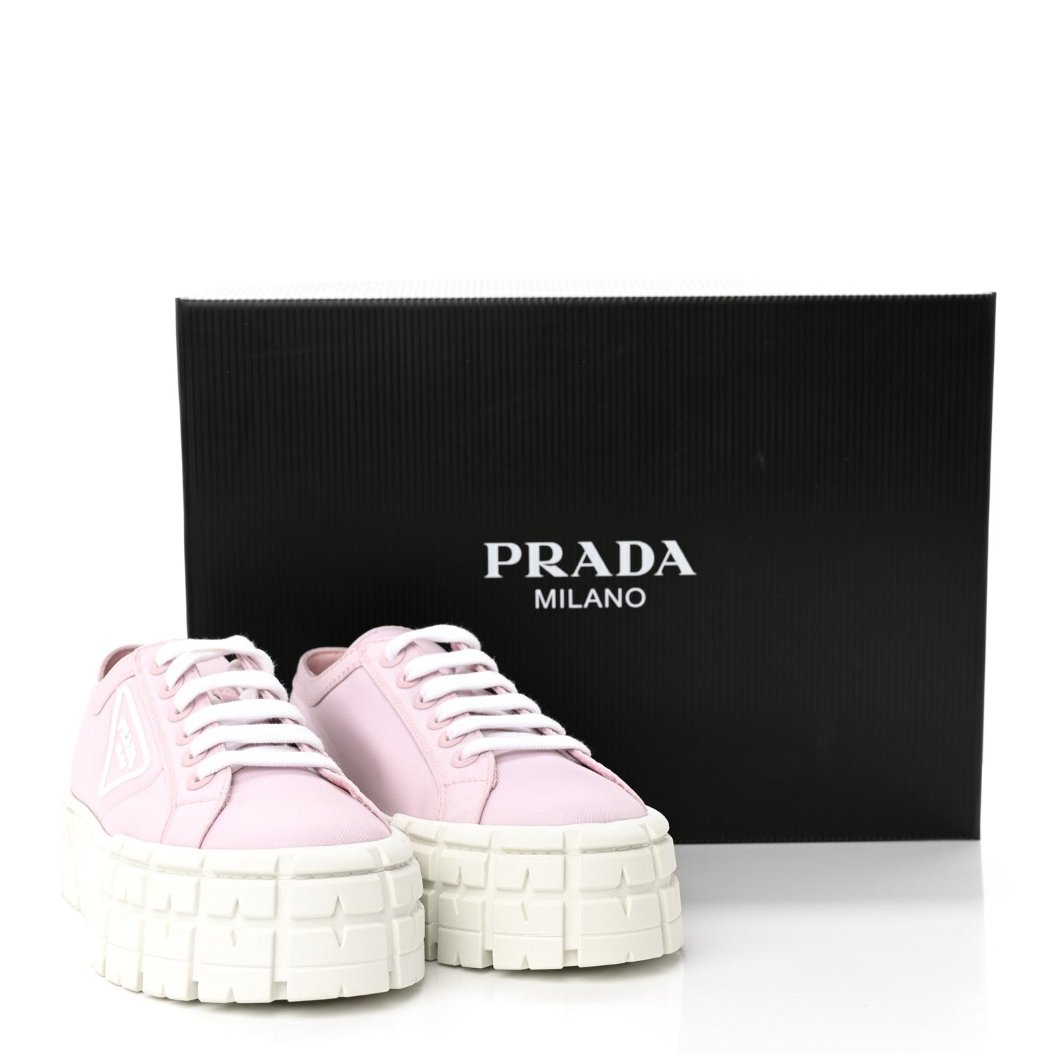 Prada Re-Nylon Gabardine Triangle Logo Double Wheel 50mm Sneakers 40 Alabastro 13 of 13