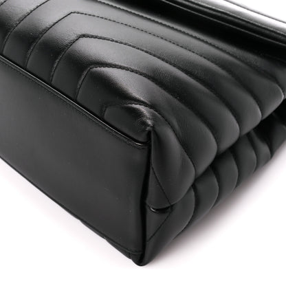 Saint Laurent Calfskin Y Quilted Monogram Medium Loulou Chain Satchel Black 11 of 11