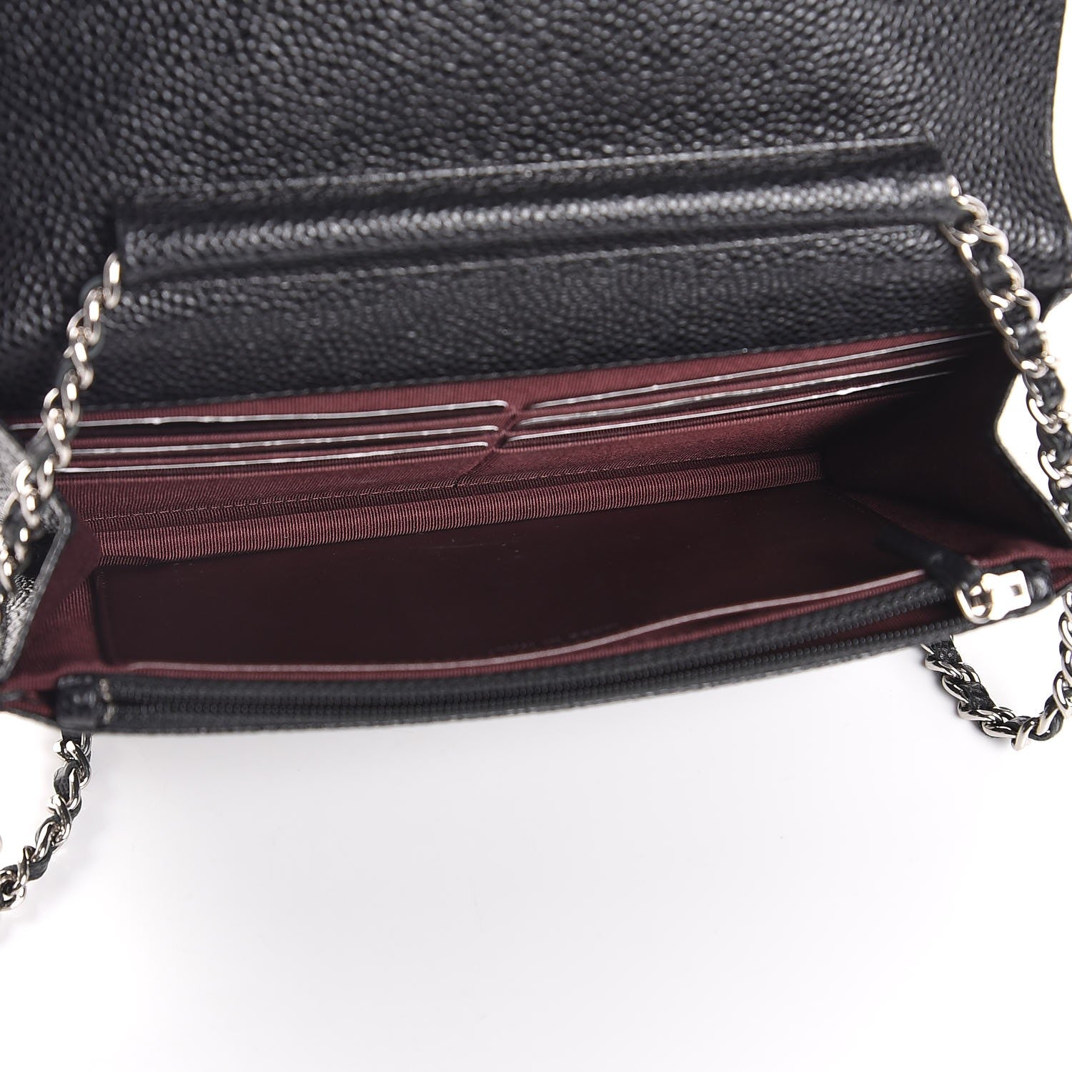 Chanel Caviar Quilted Wallet On Chain WOC Black 5 of 9
