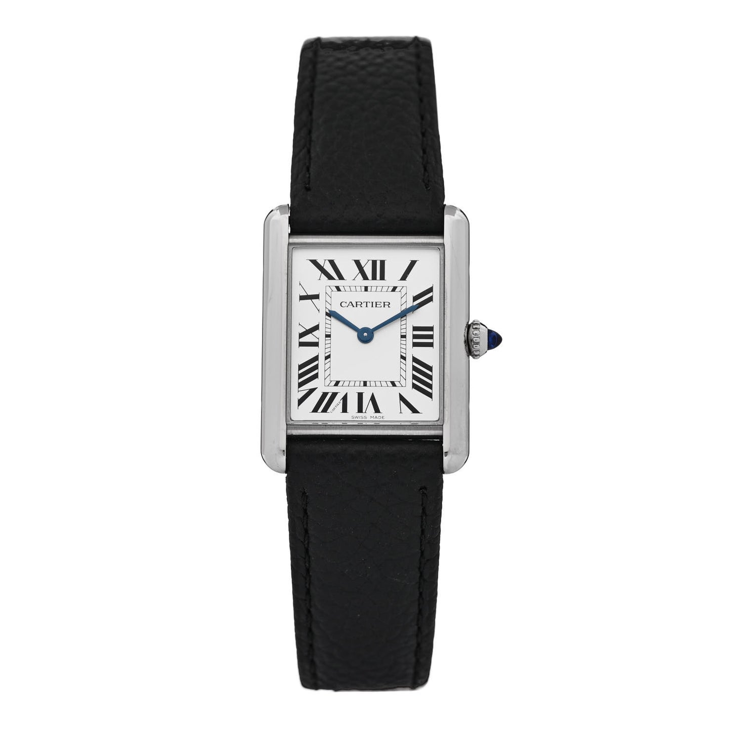 Stainless Steel Calfskin 25mm Must de Cartier Tank Quartz Watch