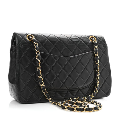 Chanel Lambskin Quilted Medium Double Flap Black 3 of 14
