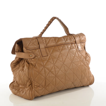 Mulberry Nappa Quilted Oversized Alexa Deer Brown 3 of 12