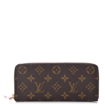 Louis Vuitton Monogram Clemence Wallet Rose Ballerine 1 of 8