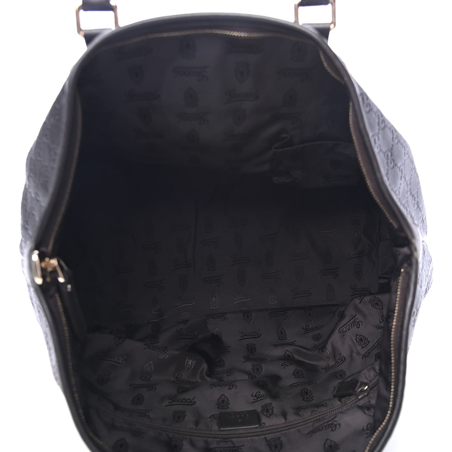 Gucci Guccissima Medium Joy Tote Bag Dark Brown 4 of 5