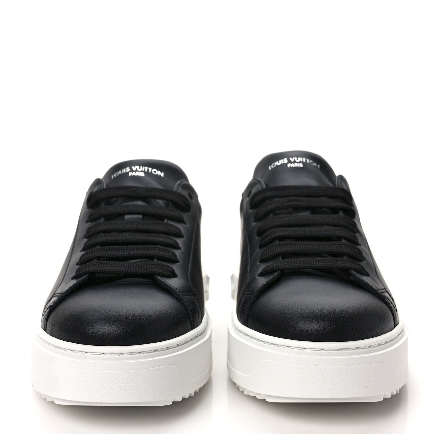 Louis Vuitton Calfskin Time Out Sneakers 39 Black 2 of 8