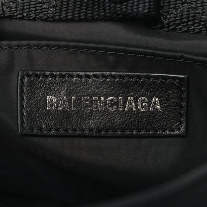 Balenciaga Nylon Logo Embroidered Army Messenger Bag Black 6 of 9