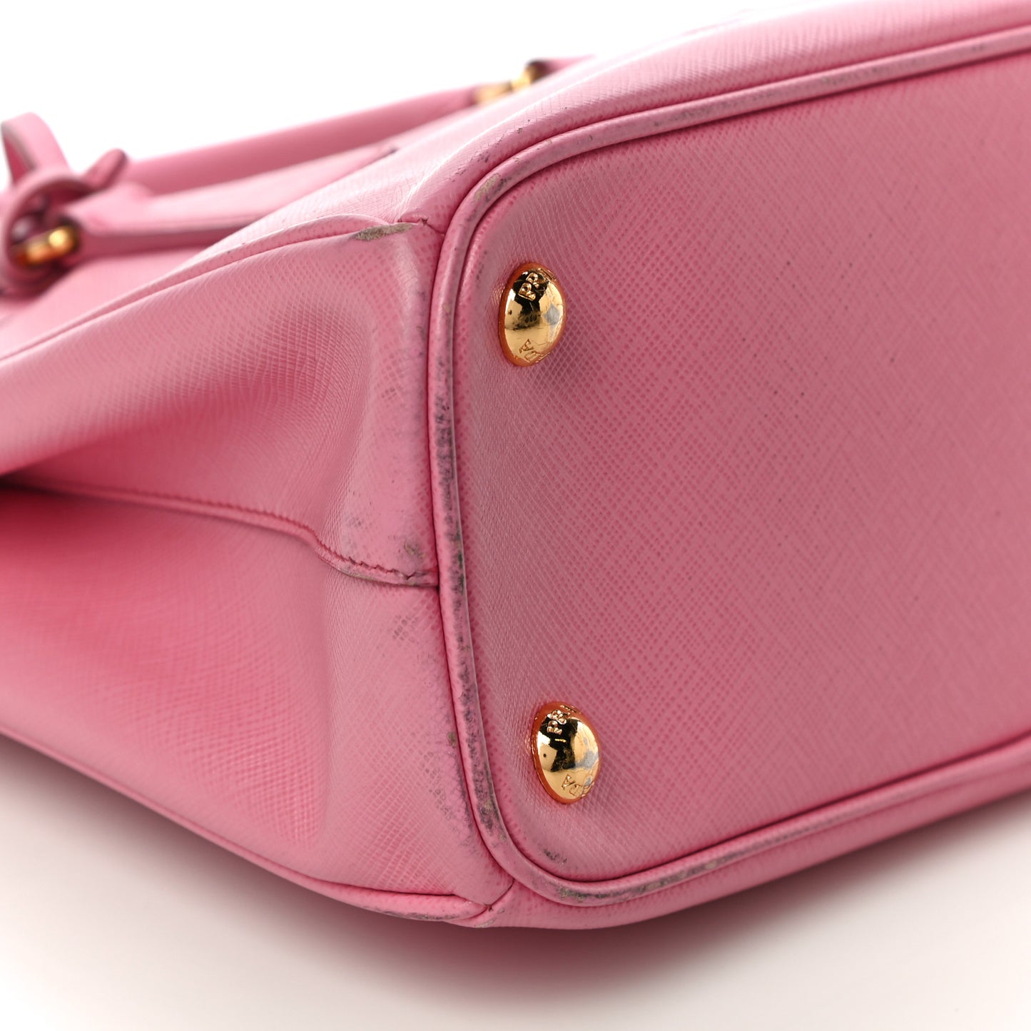 Saffiano Lux Mini Galleria Double Zip Tote Begonia