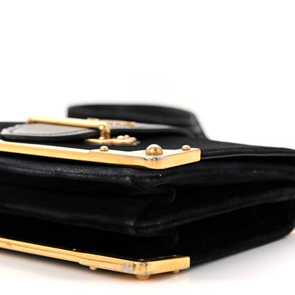 Prada Velvet City Calfskin Cahier Bag Black 9 of 9