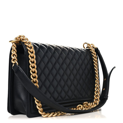 Chanel Lambskin Quilted New Medium Boy Flap Black 3 of 10