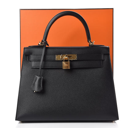 Hermes Epsom Kelly Sellier 28 Black 37 of 37