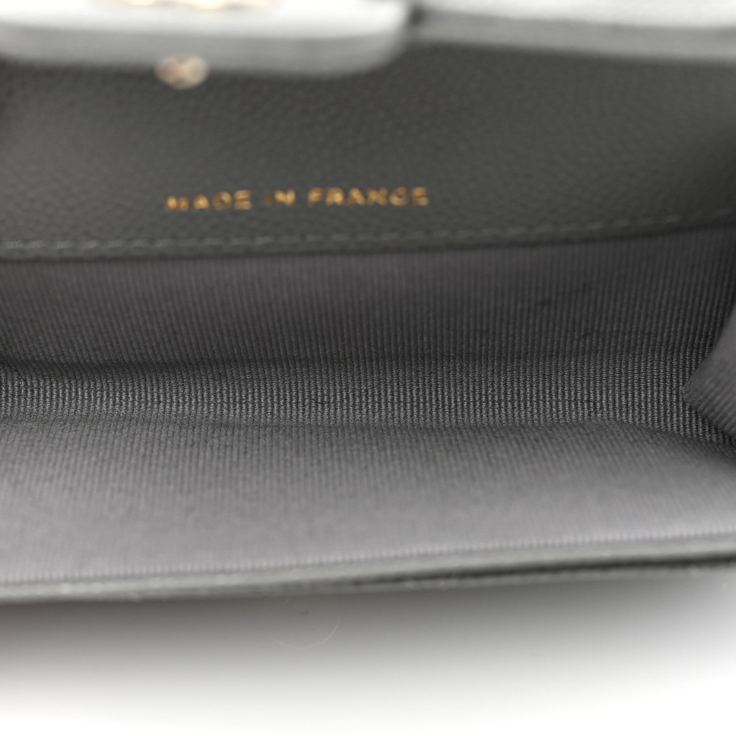 Chanel Caviar Quilted Flap Card Holder Wallet Dark Grey 5 of 9