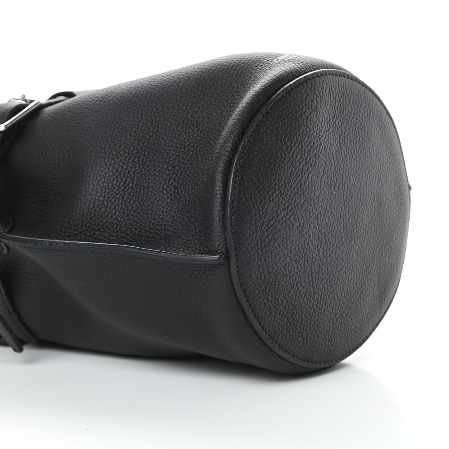 Supple Grained Calfskin Nano Big Bag Bucket Black
