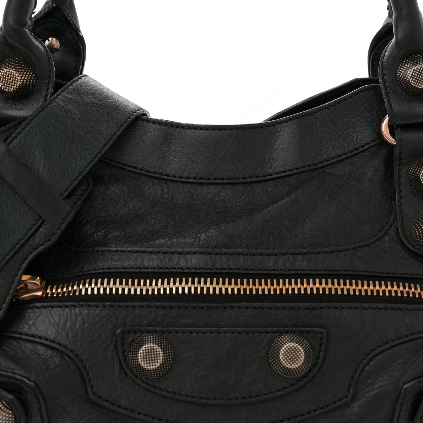 Agneau Giant 21 Rose Gold Hardware City Black