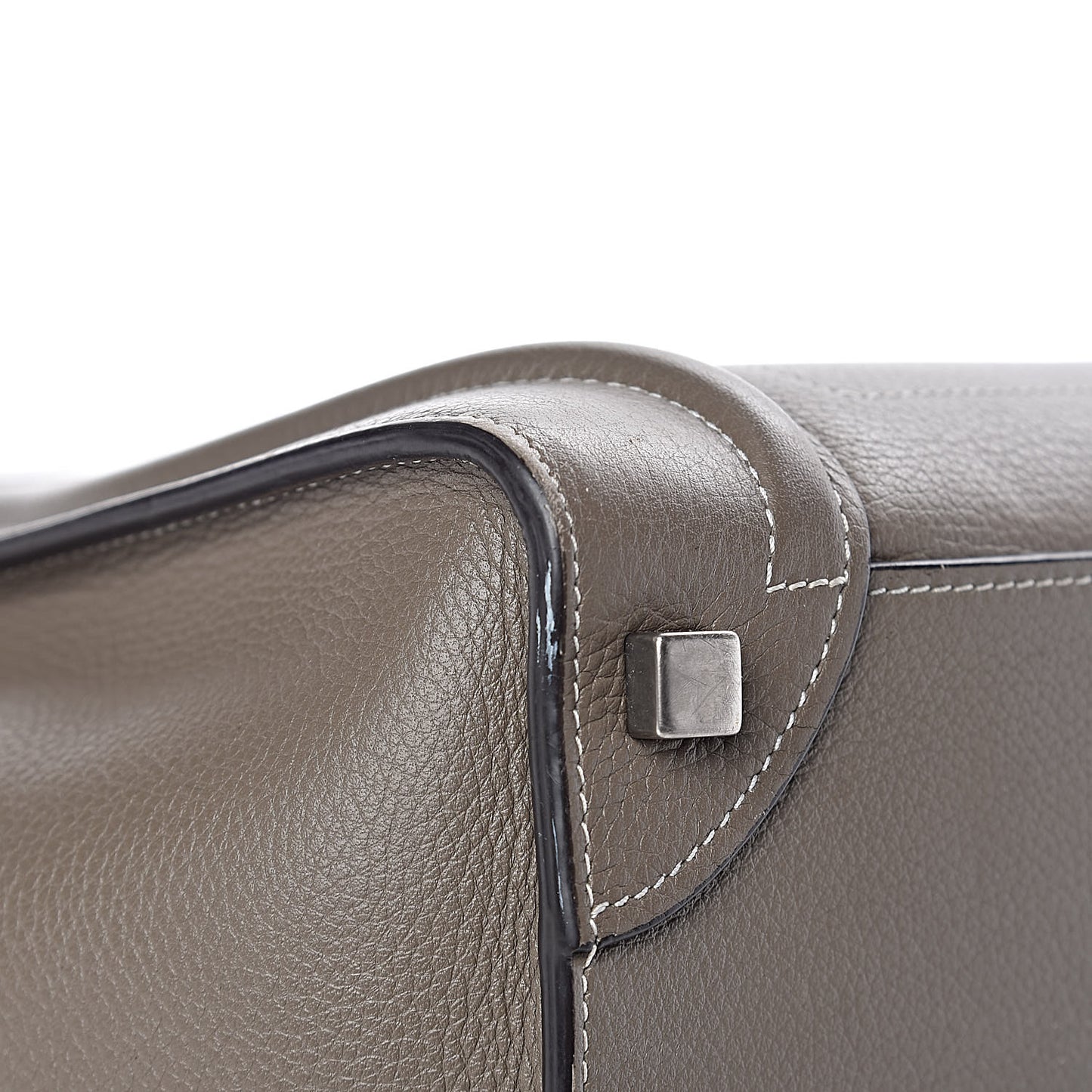 Drummed Calfskin Micro Luggage Souris