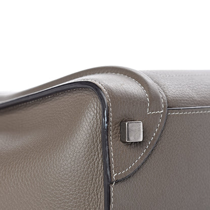 Celine Drummed Calfskin Micro Luggage Souris 19 of 22