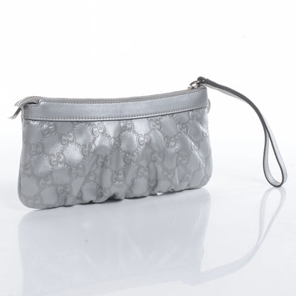 Gucci Guccissima New Britt Wristlet Silver 3 of 8